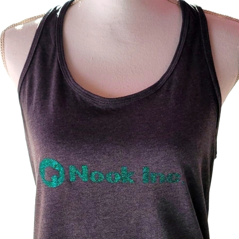 NWT | Animal Crossing Nook Inc Tank | Color: Gray, Green | VARIOUS SIZES